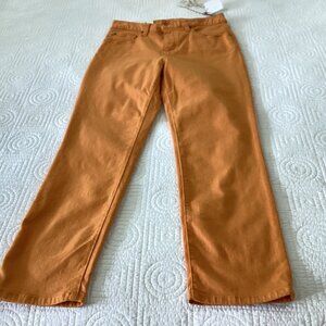 NWT MiracleBody Jeans Womens Size 10 Straight Leg Saffron cropped